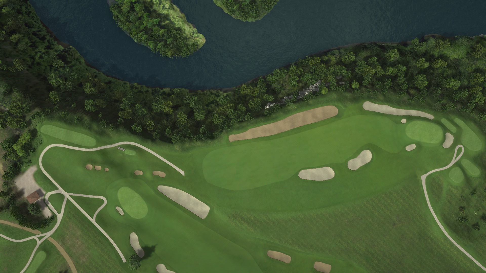 Hole 14 at Dye Fore Golf Course, Marina & Chavon