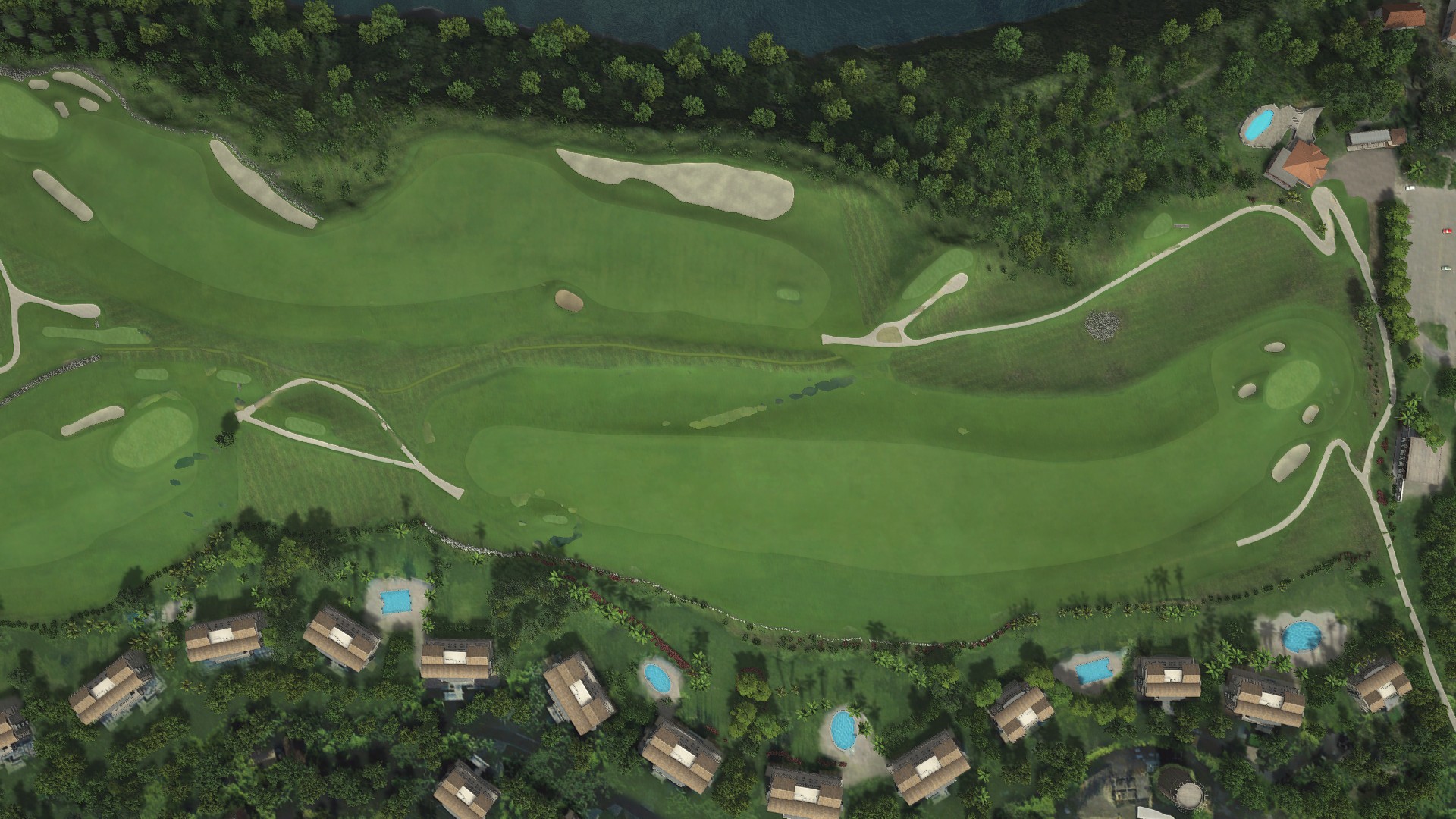Hole 18 at Dye Fore Golf Course, Marina & Chavon