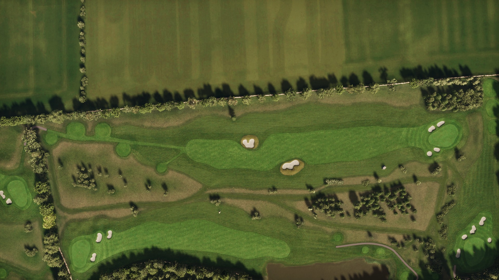 Hole 2 at Elisefarm Golf Club