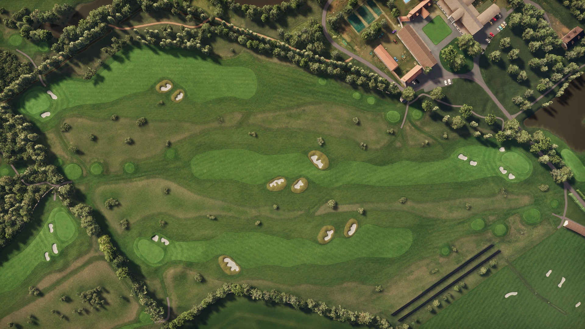 Hole 9 at Elisefarm Golf Club