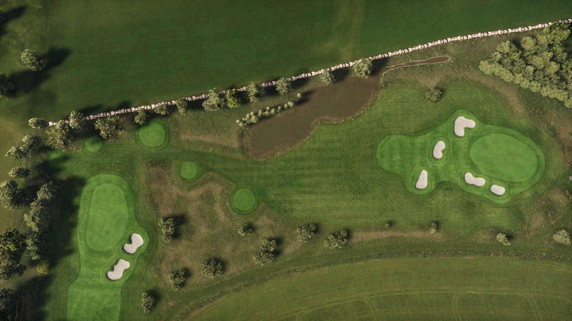 Hole 17 at Elisefarm Golf Club