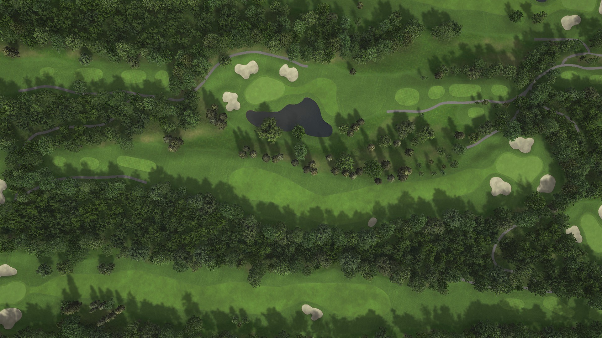 Hole 2 at Eniwa CC: Mashu and Shikotsu