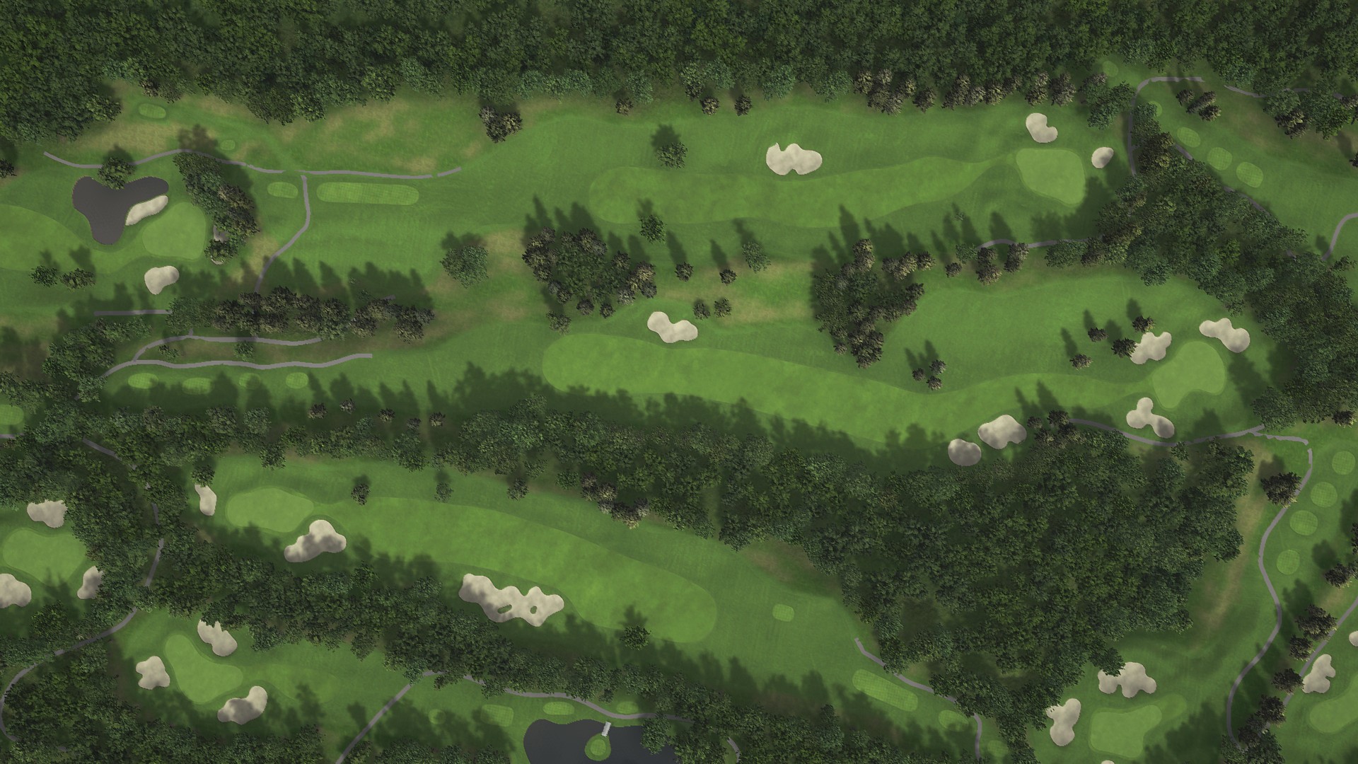 Hole 3 at Eniwa CC: Mashu and Shikotsu