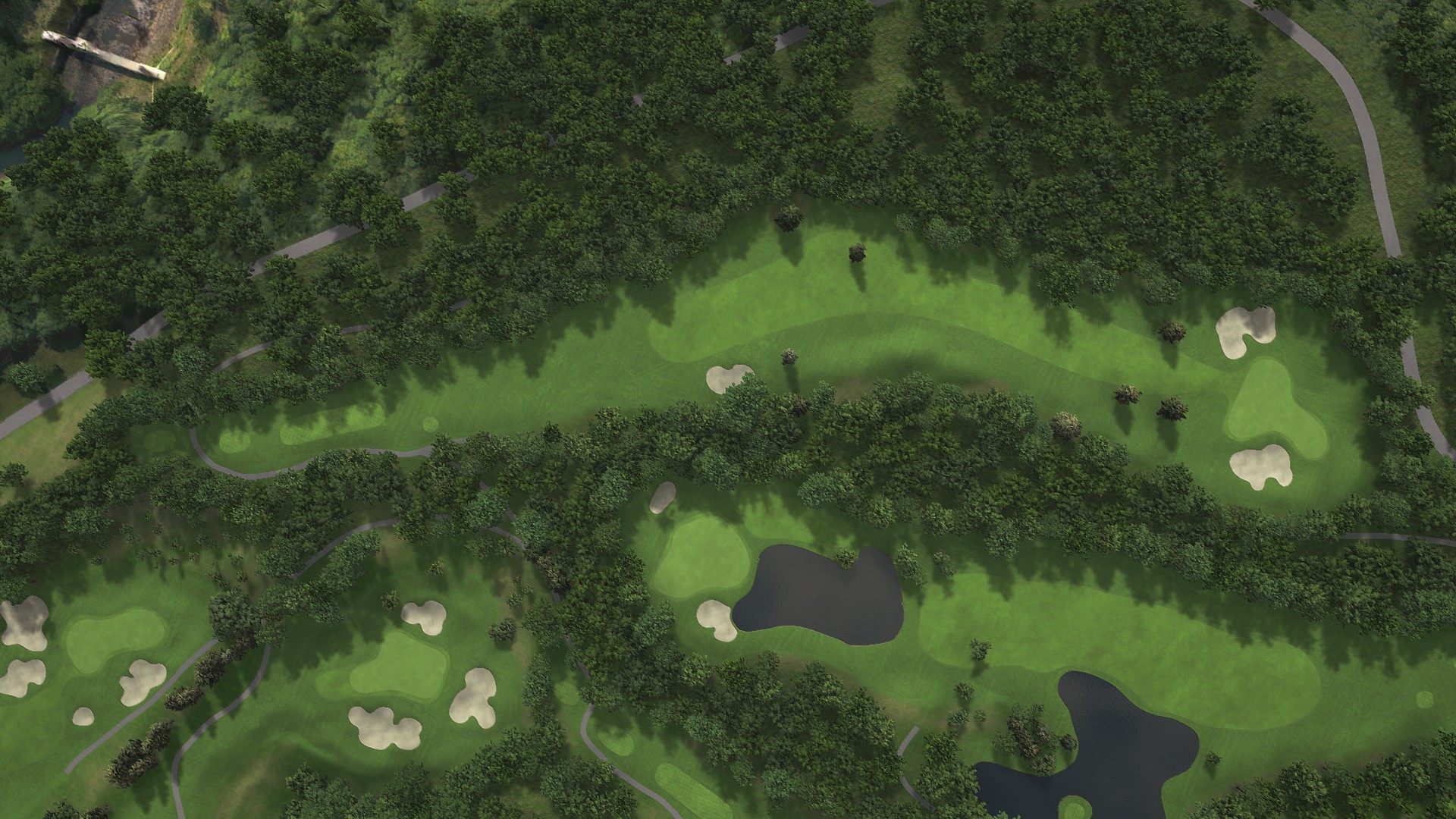 Hole 5 at Eniwa CC: Mashu and Shikotsu