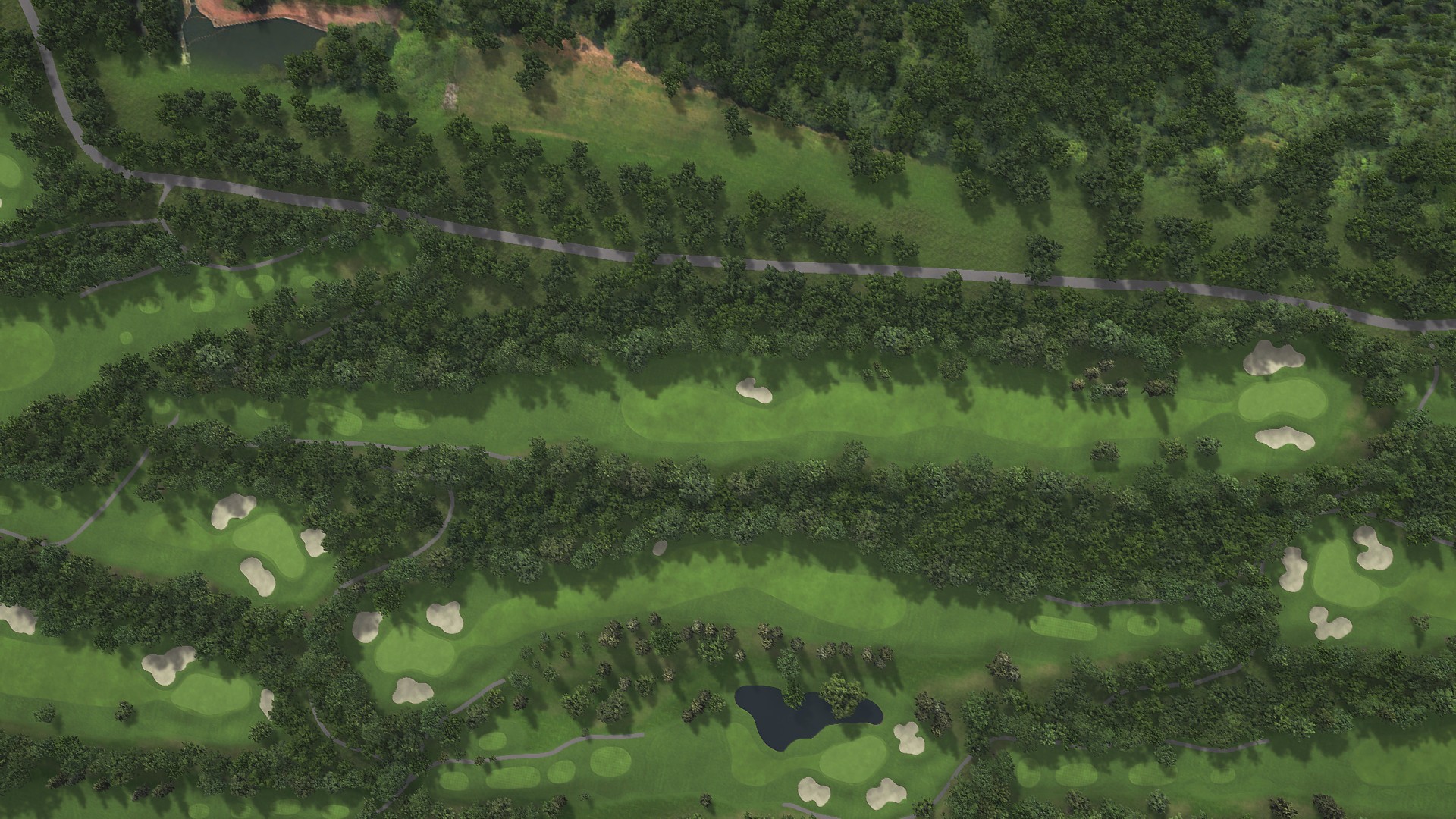 Hole 8 at Eniwa CC: Mashu and Shikotsu