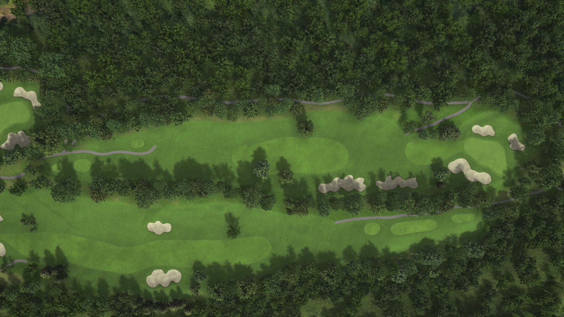 Hole 15 at Eniwa CC: Mashu and Shikotsu