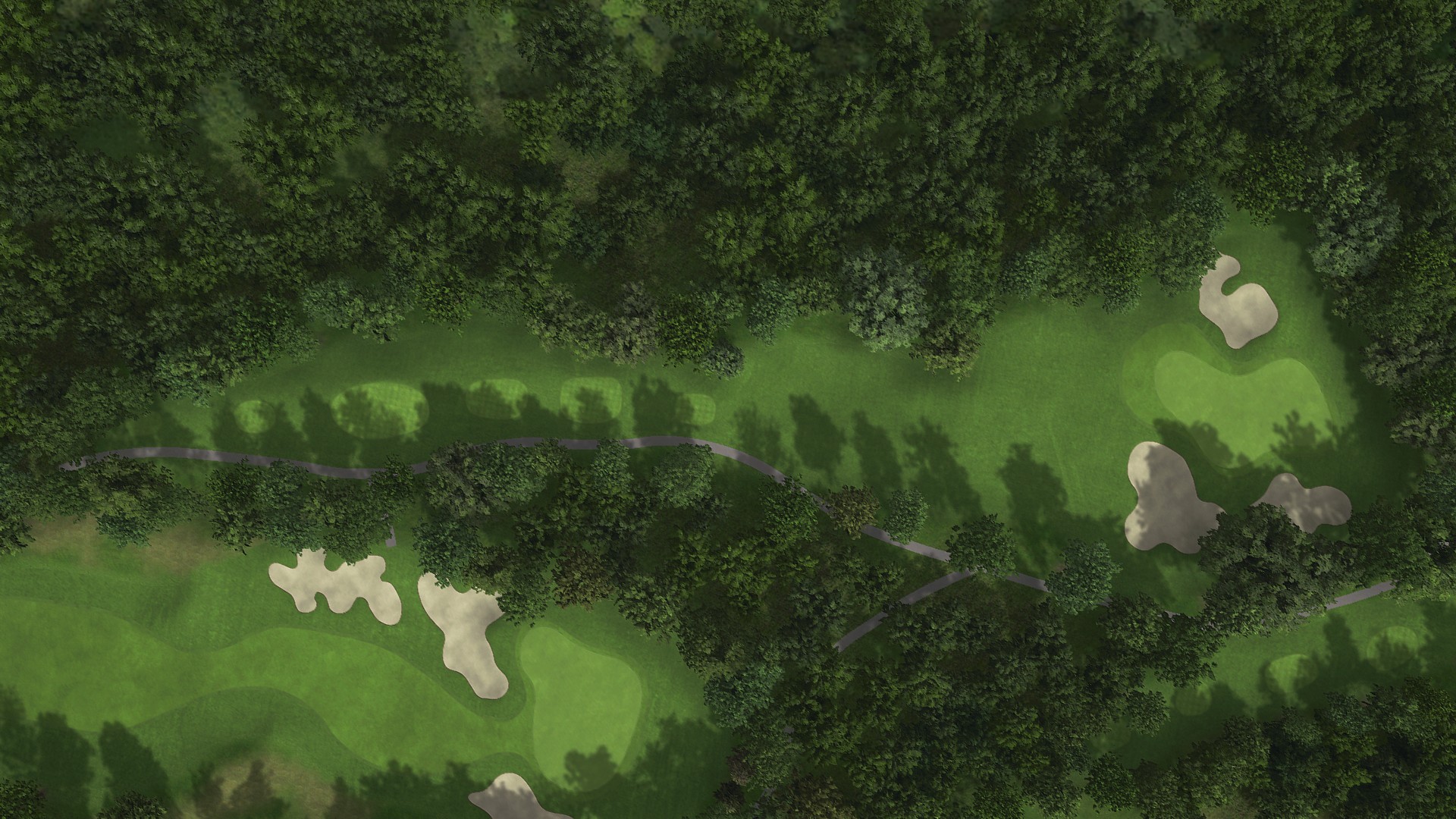 Hole 17 at Eniwa CC: Mashu and Shikotsu