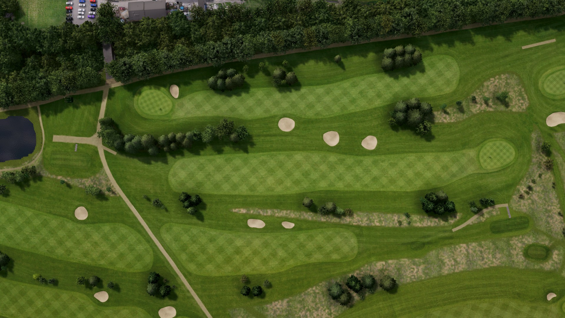Hole 1 at Etchinghill G.C Leas Course