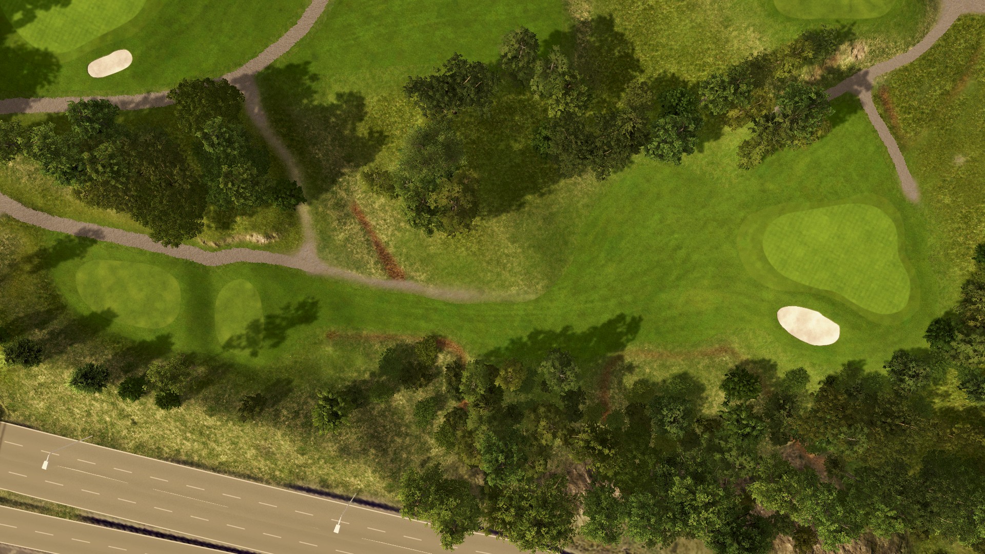 Hole 2 at Fana Golfklubb