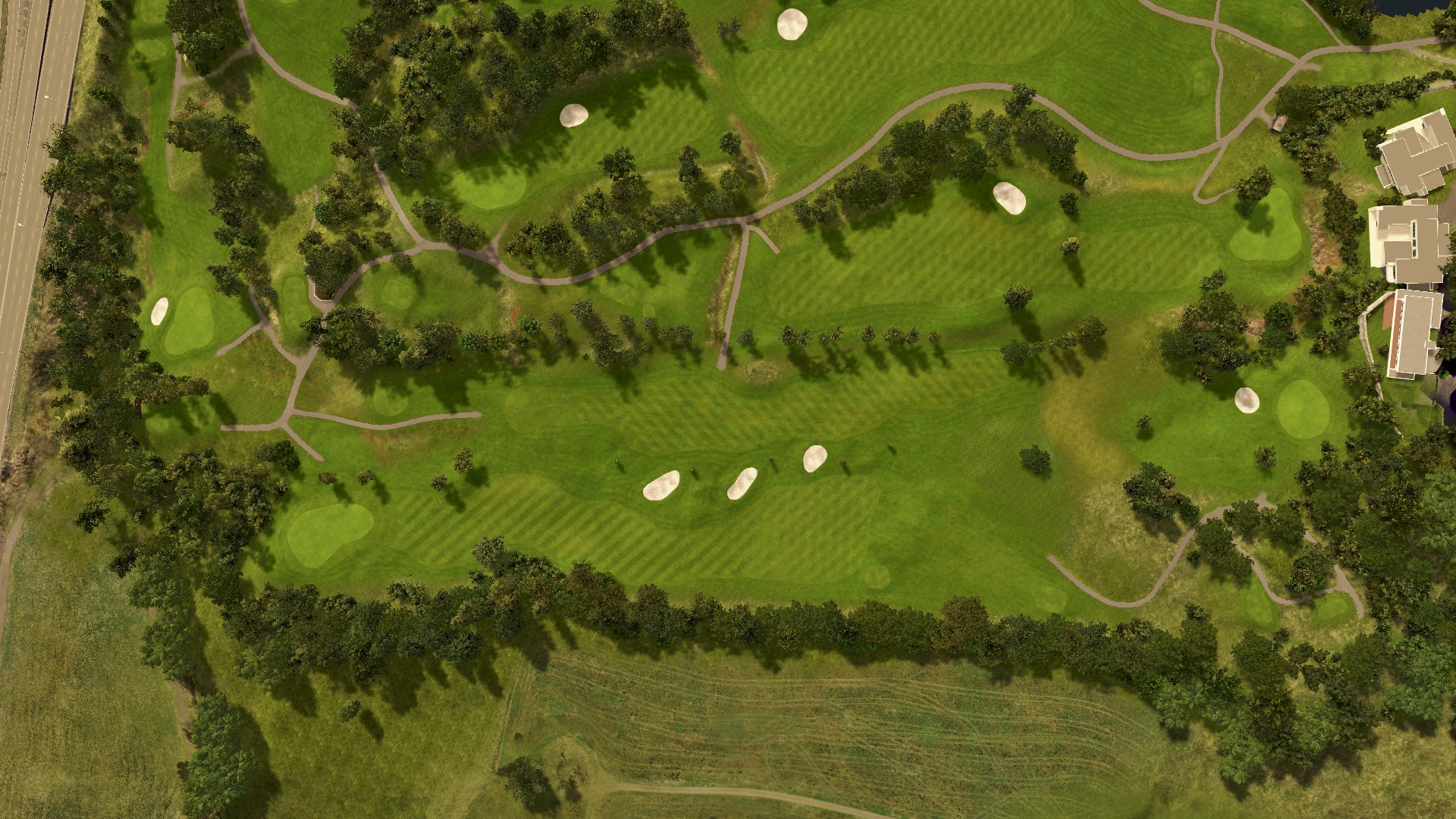 Hole 3 at Fana Golfklubb