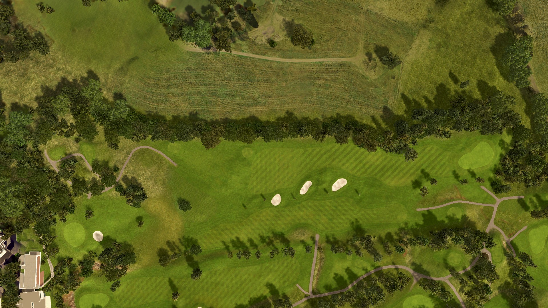 Hole 4 at Fana Golfklubb