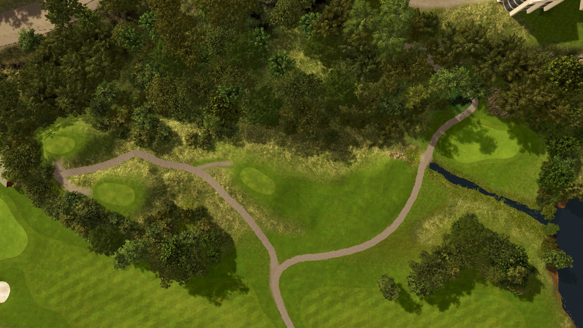 Hole 14 at Fana Golfklubb