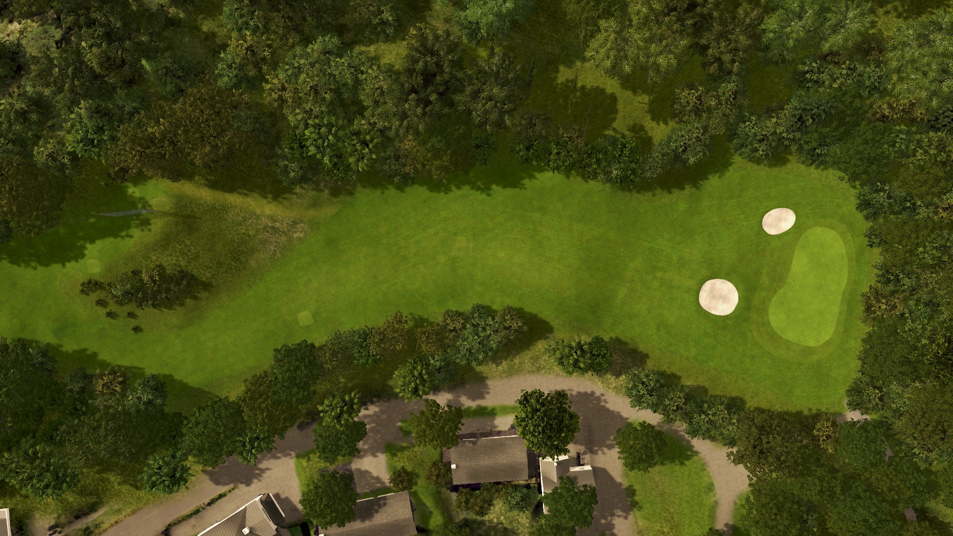Hole 15 at Fana Golfklubb