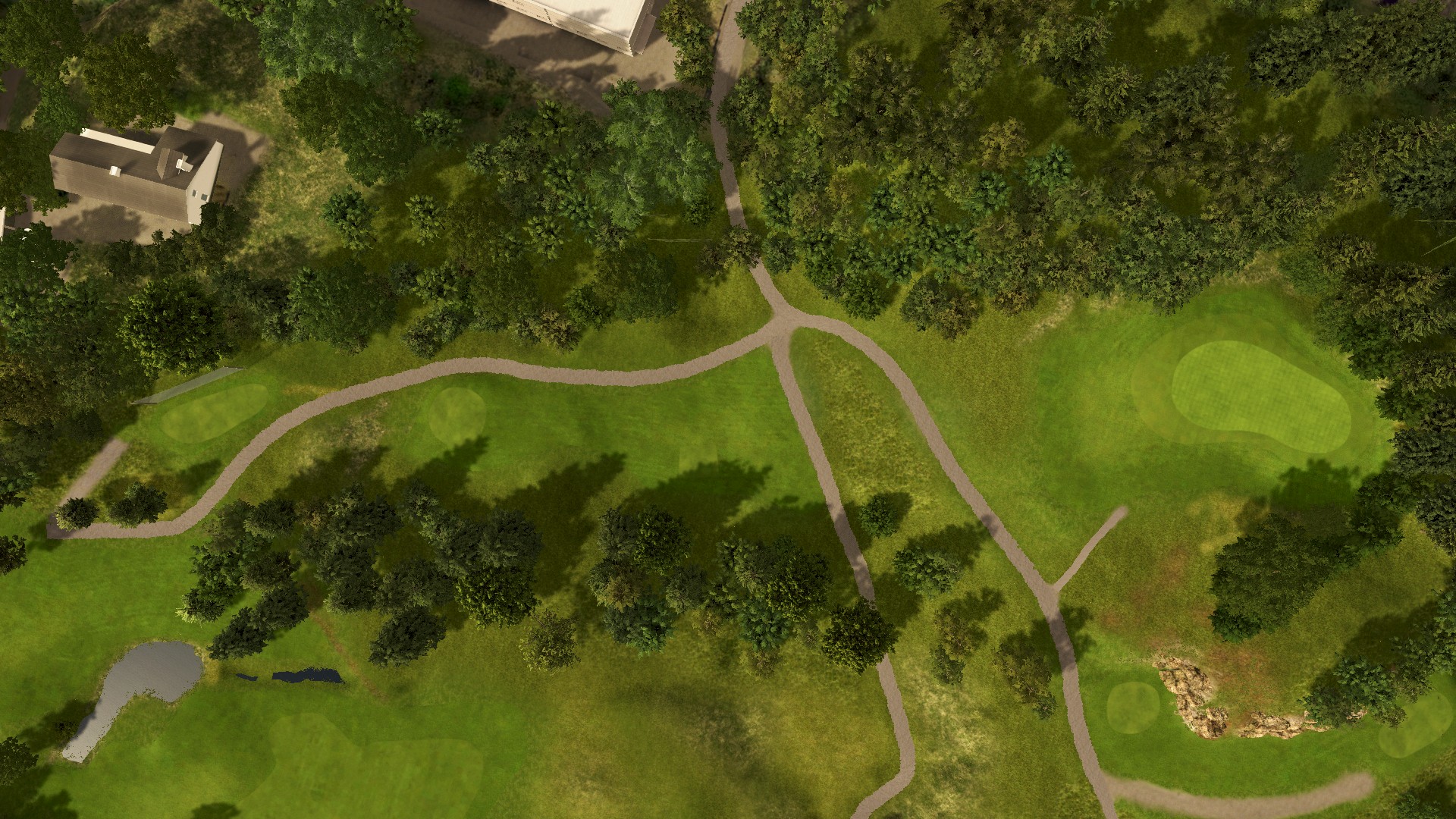 Hole 17 at Fana Golfklubb