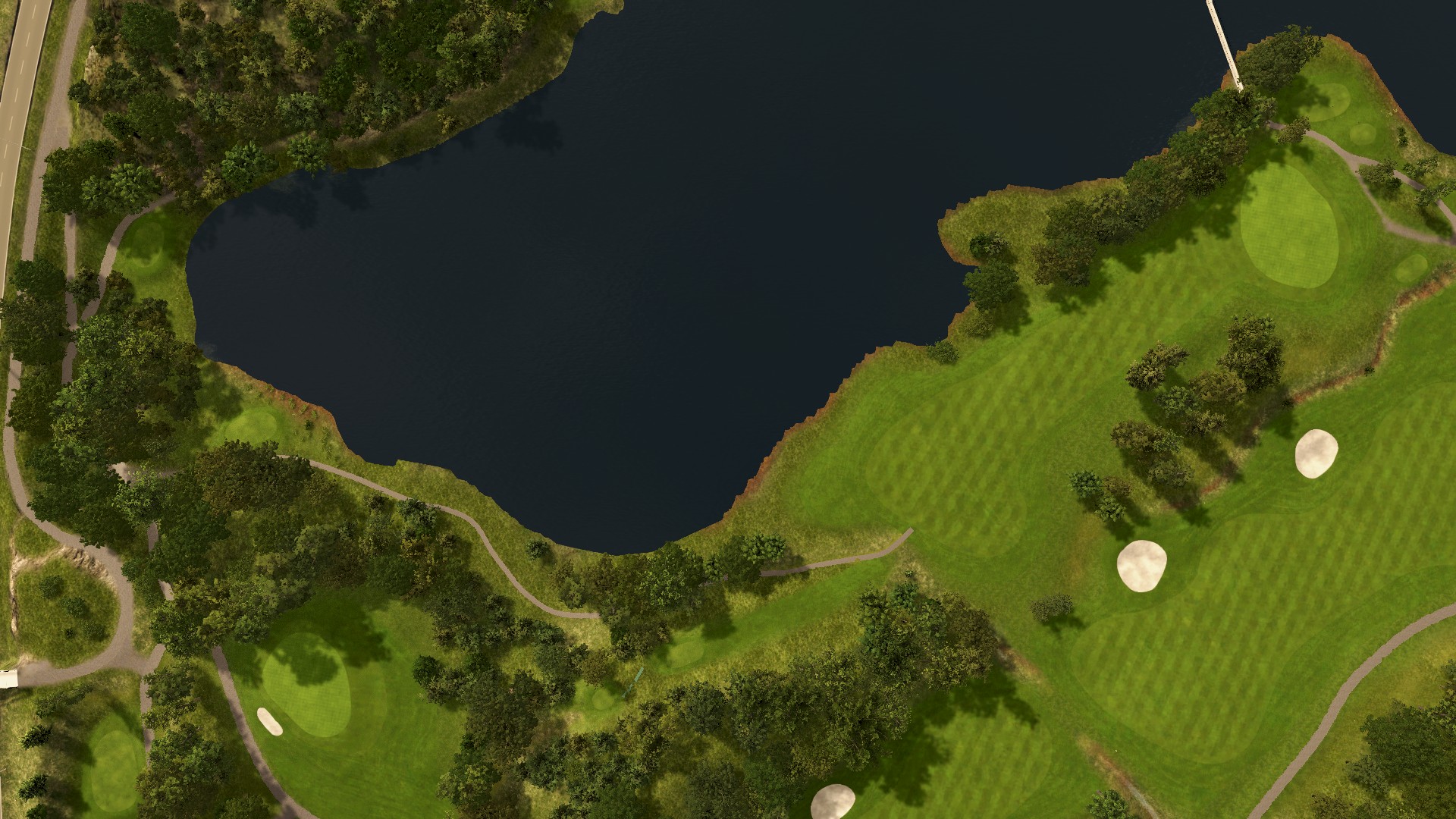 Hole 18 at Fana Golfklubb