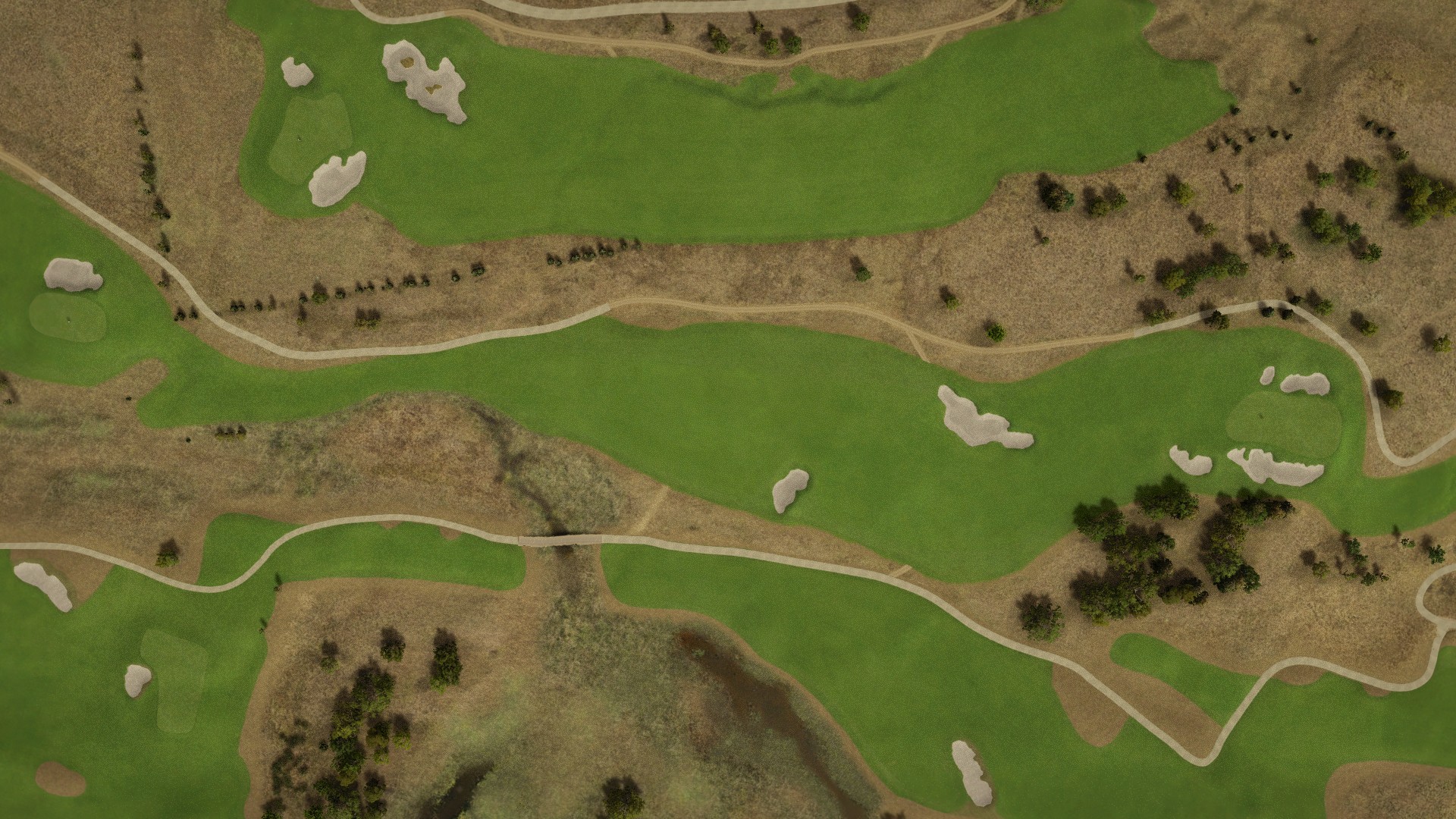 Hole 2 at Fields Ranch East at PGA Frisco