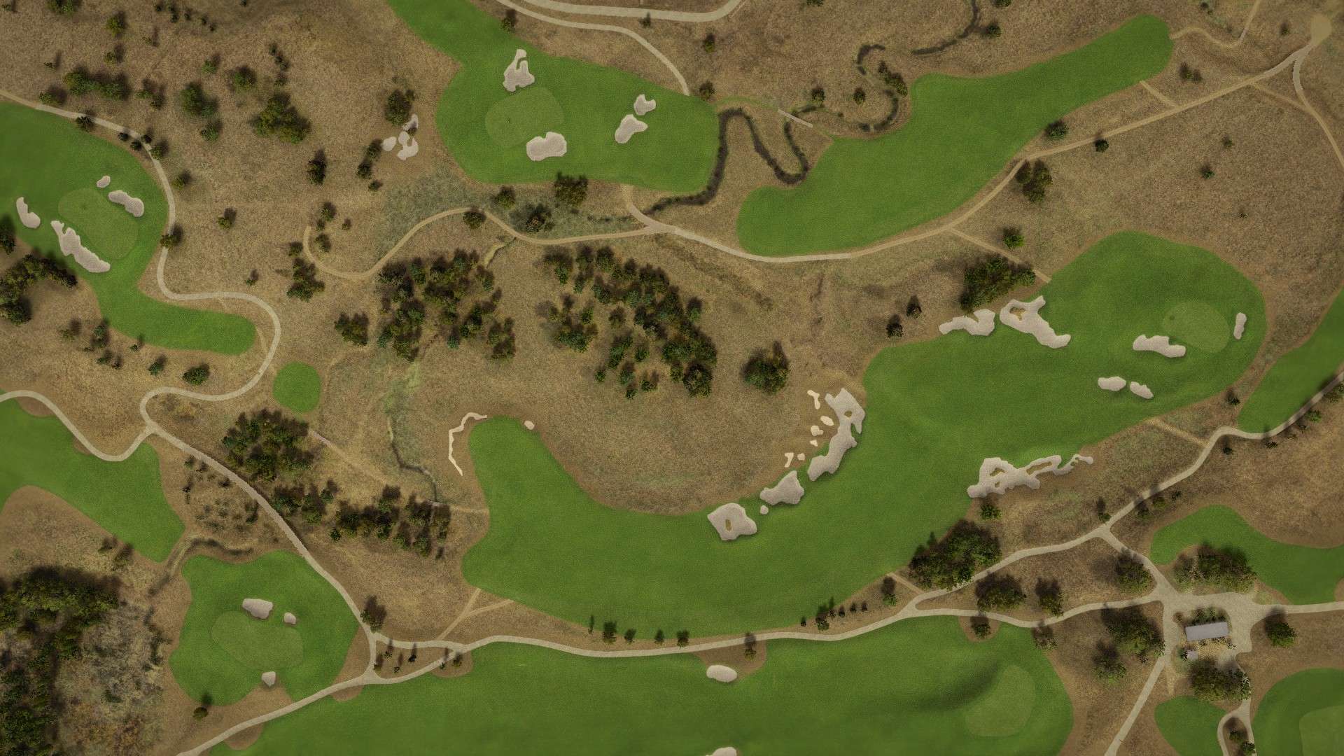 Hole 3 at Fields Ranch East at PGA Frisco