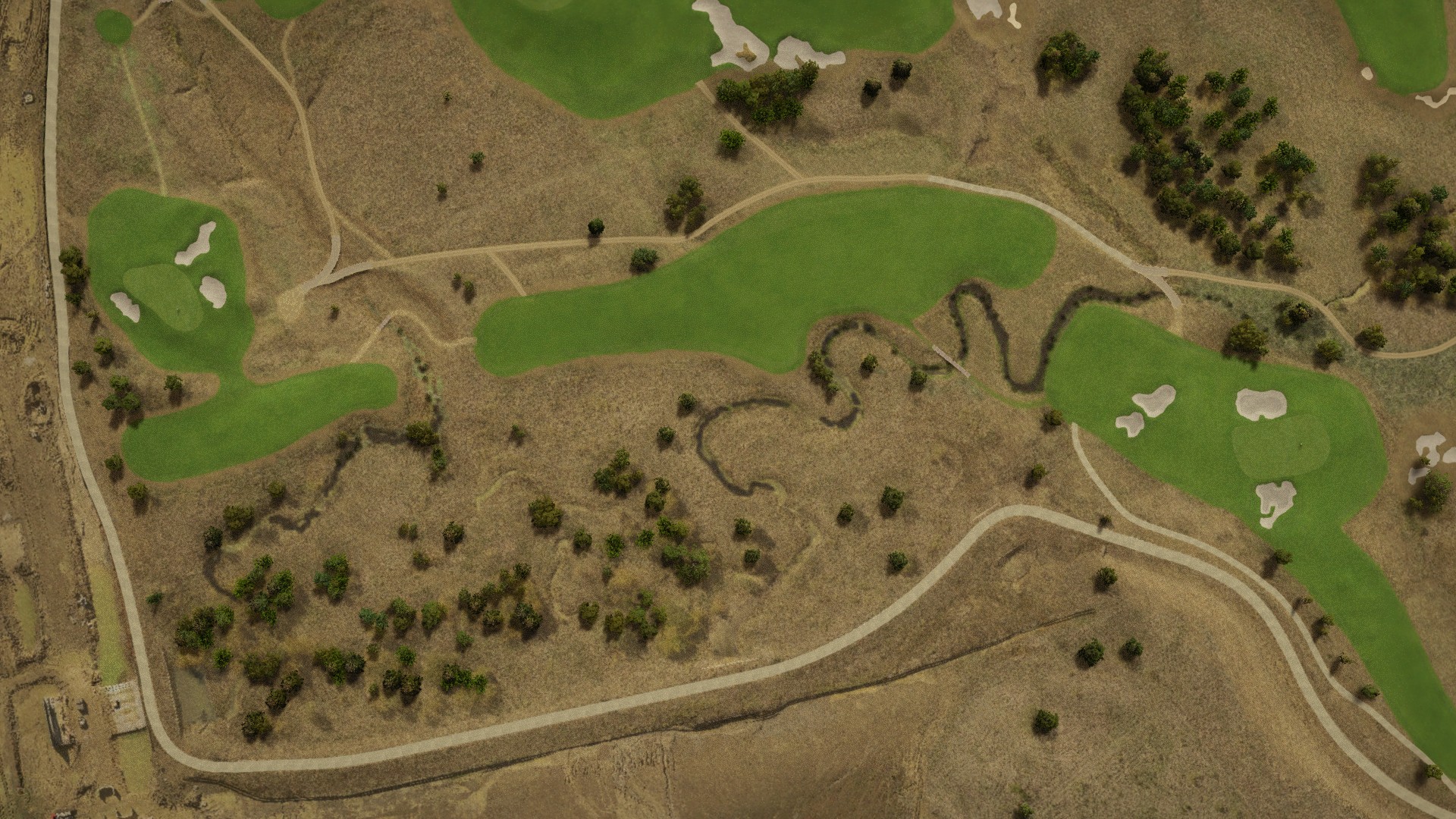 Hole 5 at Fields Ranch East at PGA Frisco