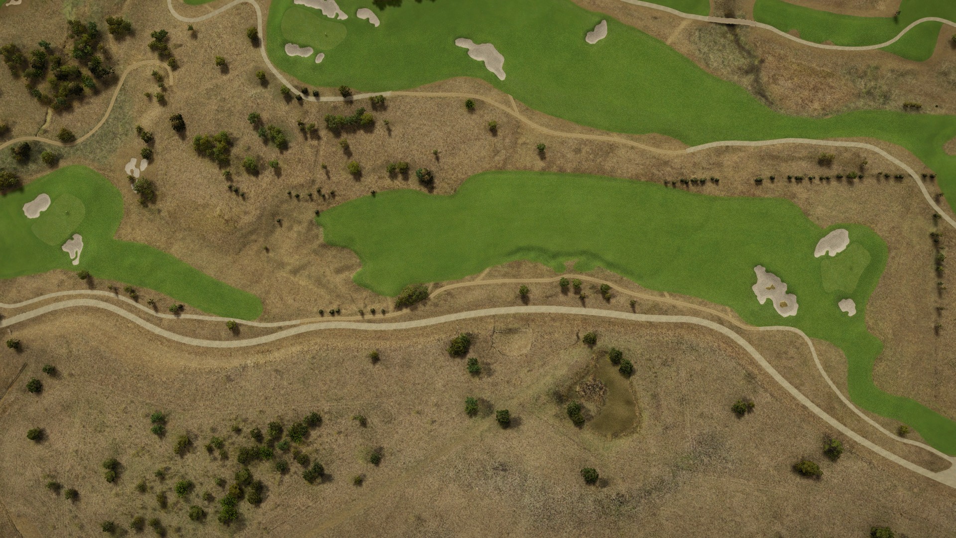 Hole 6 at Fields Ranch East at PGA Frisco
