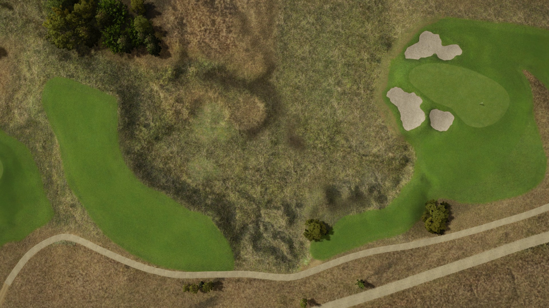 Hole 8 at Fields Ranch East at PGA Frisco