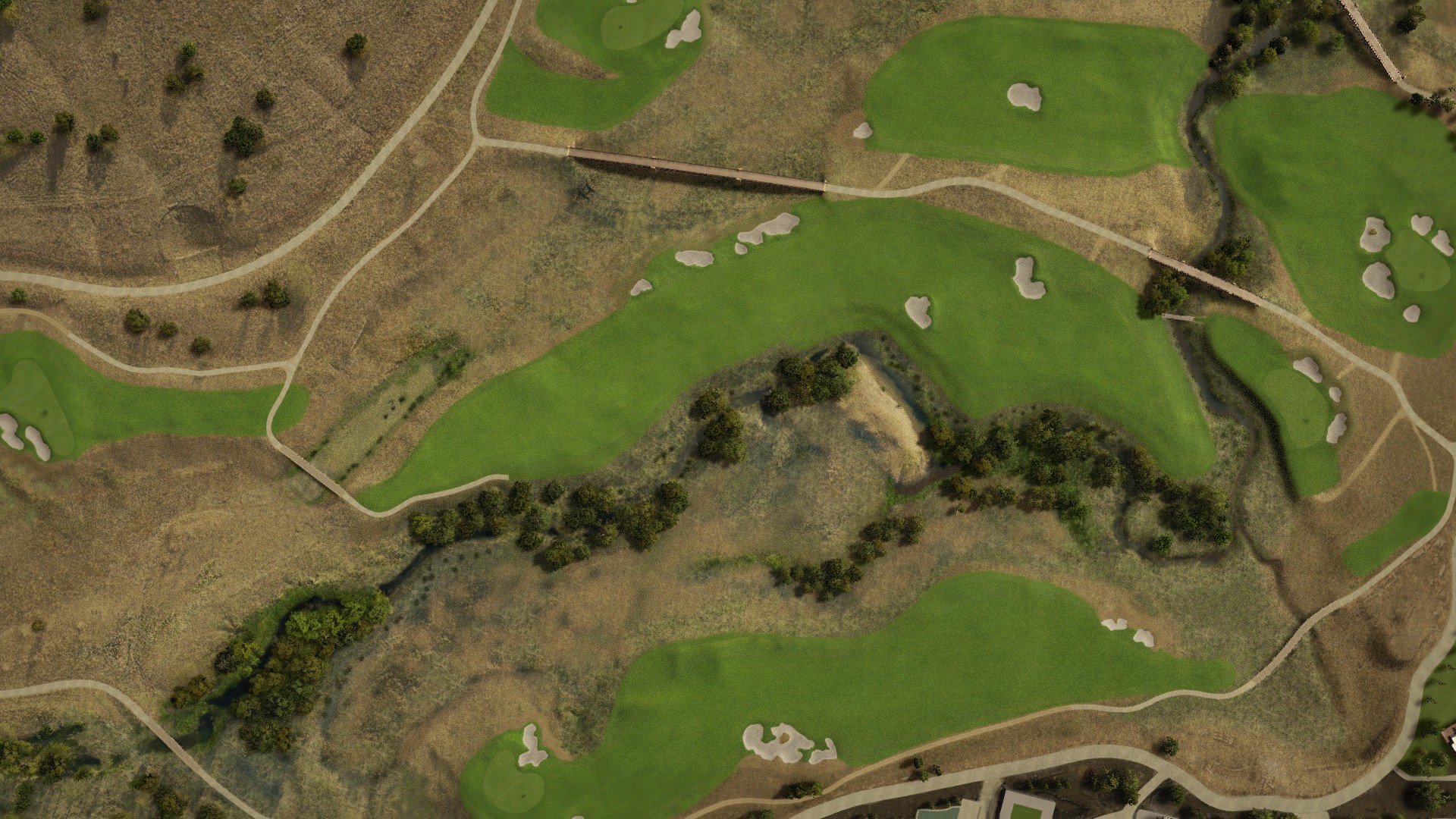 Hole 18 at Fields Ranch East at PGA Frisco