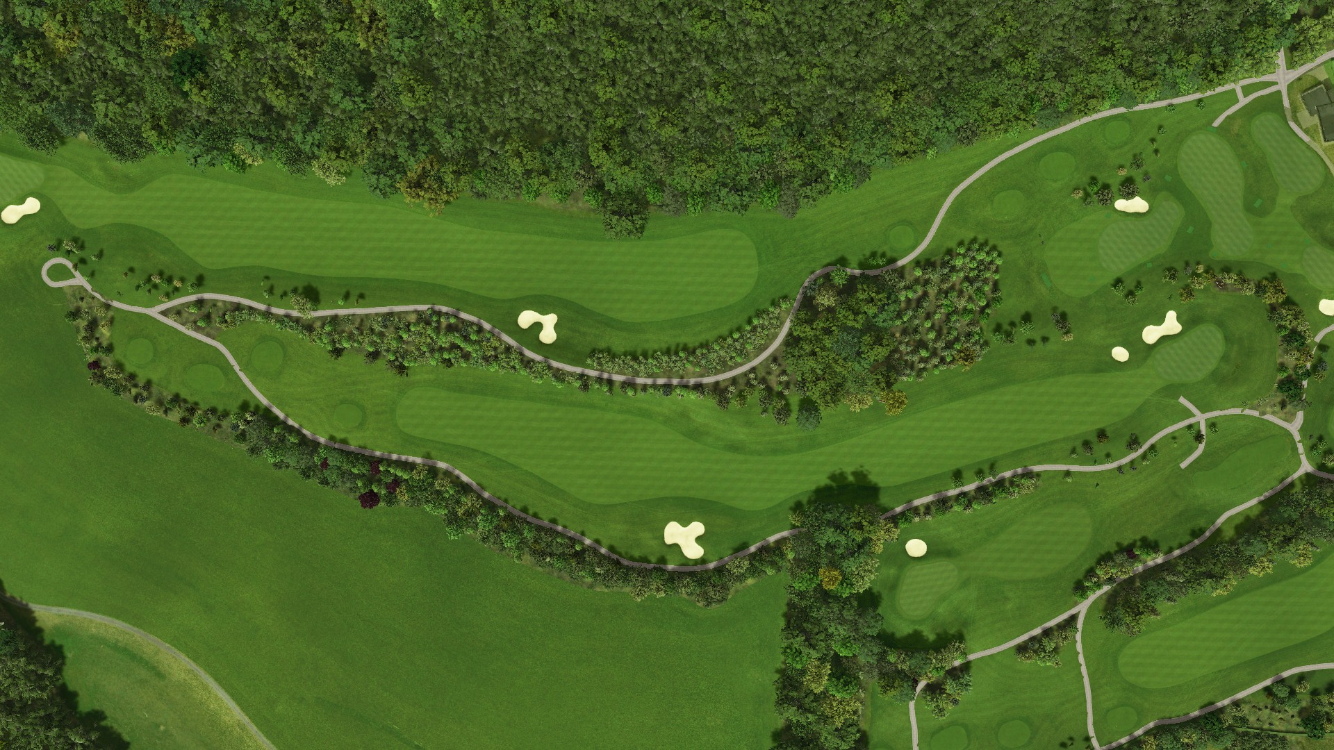 Hole 2 at Fota Island - Barryscourt