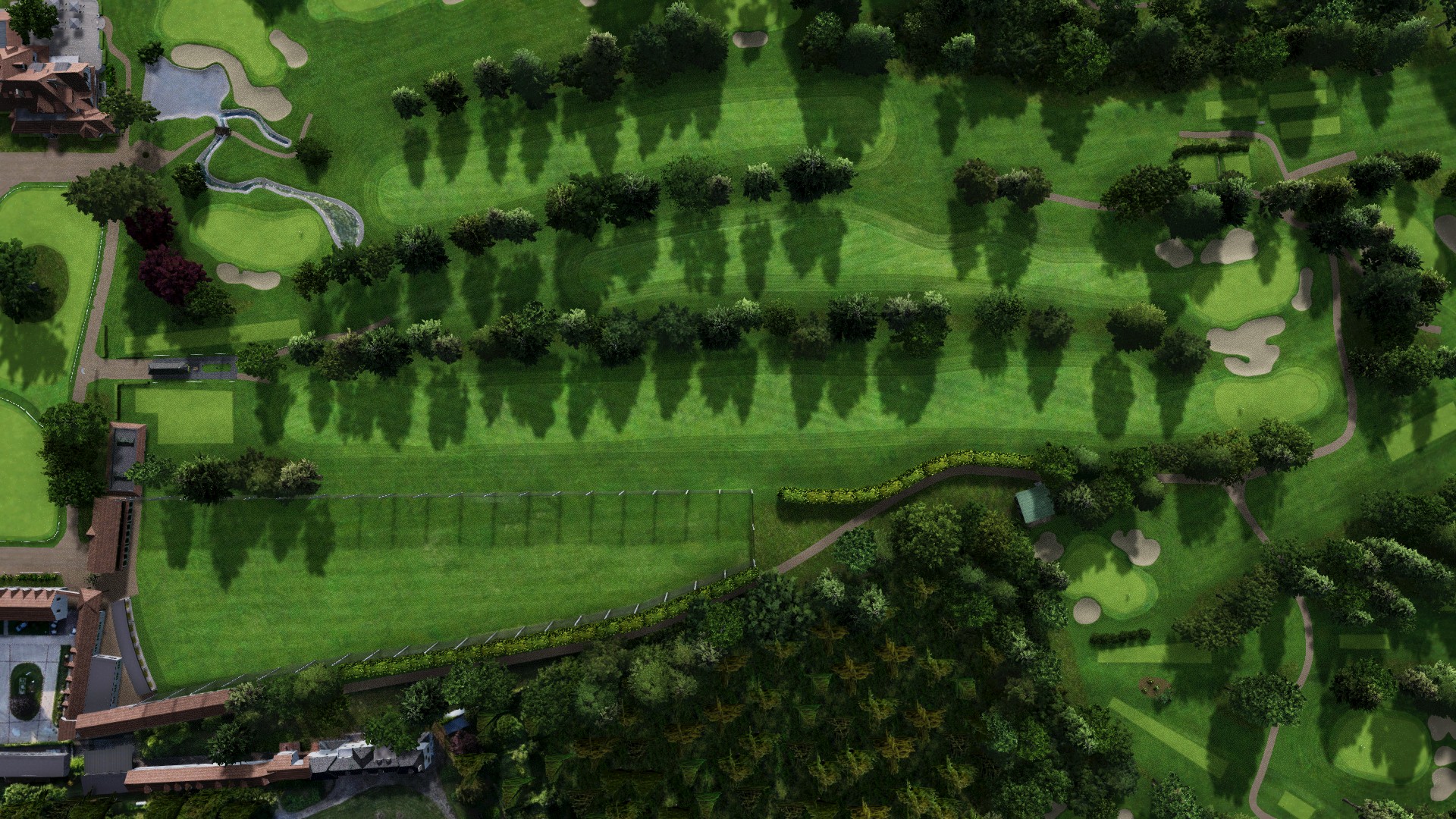 Hole 1 at Golf De La Boulie Forest Course