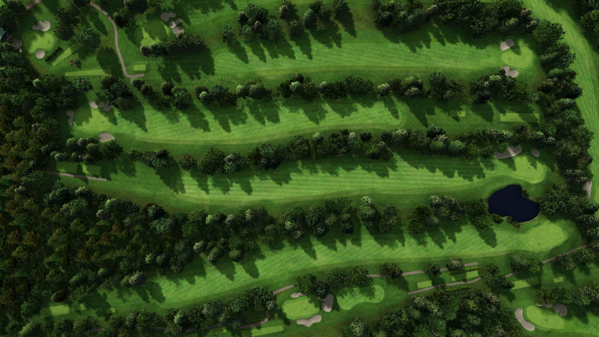 Hole 3 at Golf De La Boulie Forest Course