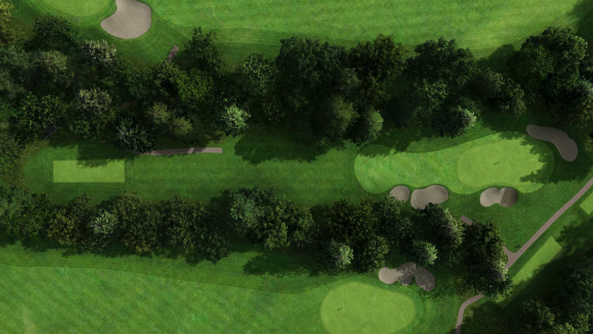 Hole 9 at Golf De La Boulie Forest Course