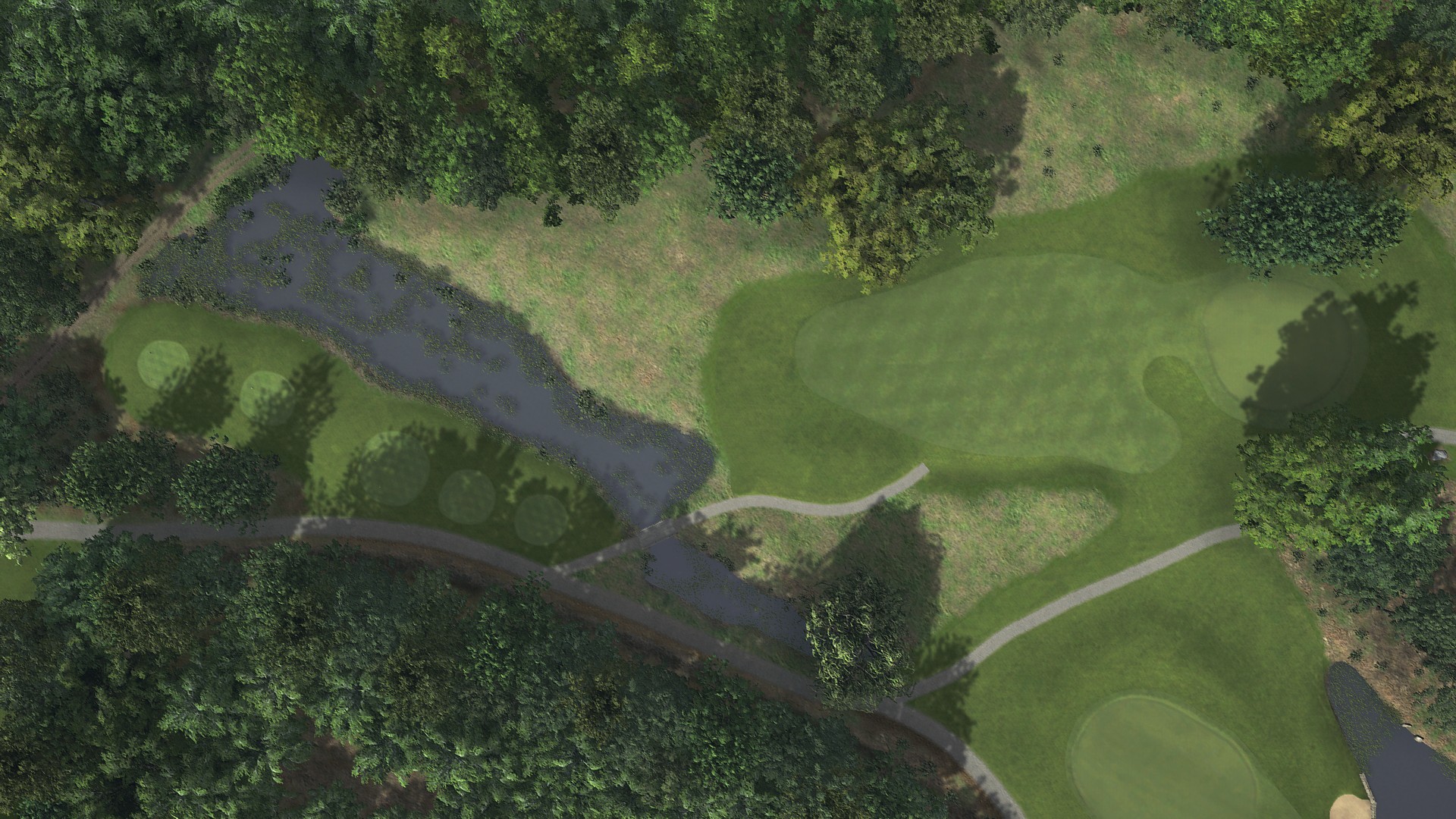 Hole 2 at Gut Kaden G.C. A-B