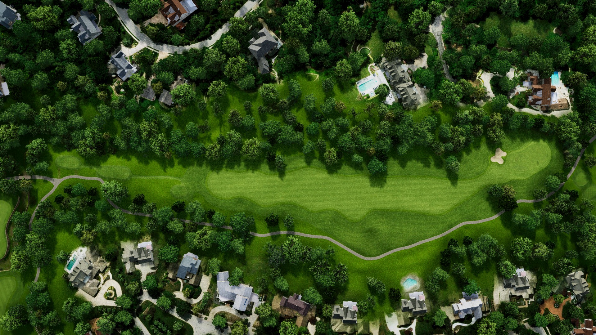 Hole 5 at Hallbrook Country Club