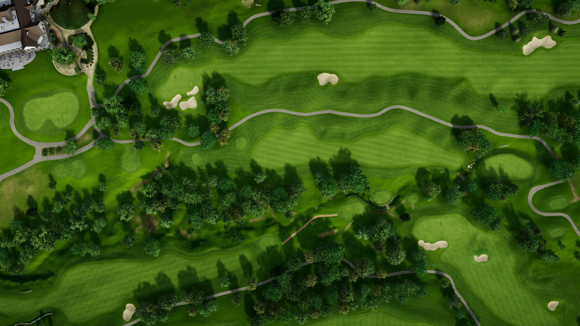 Hole 10 at Hallbrook Country Club