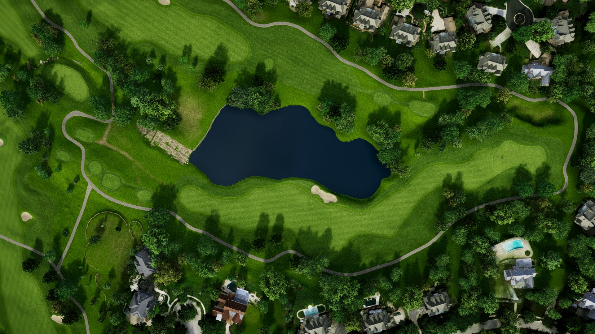 Hole 11 at Hallbrook Country Club