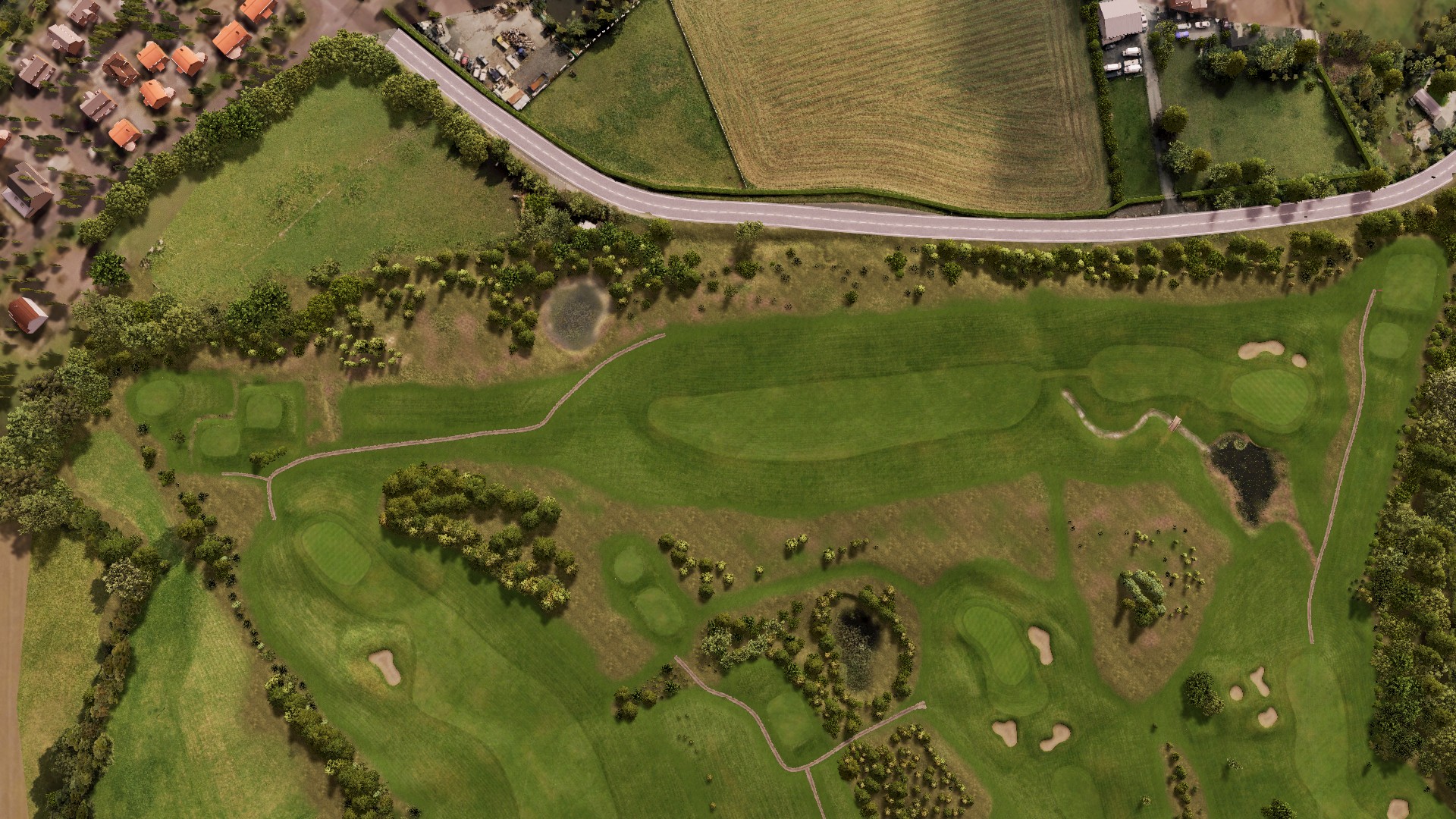 Hole 5 at Hart Common Golf Club
