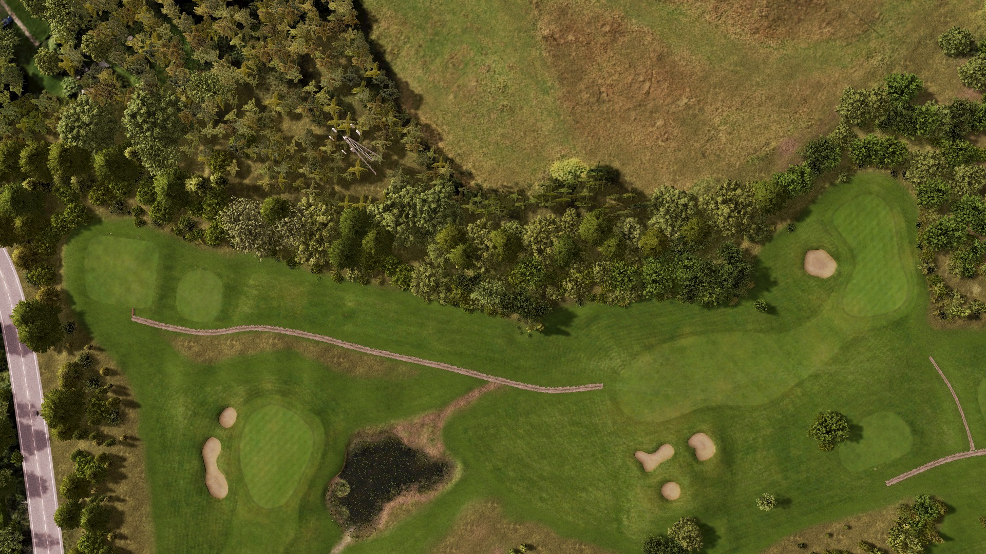 Hole 6 at Hart Common Golf Club