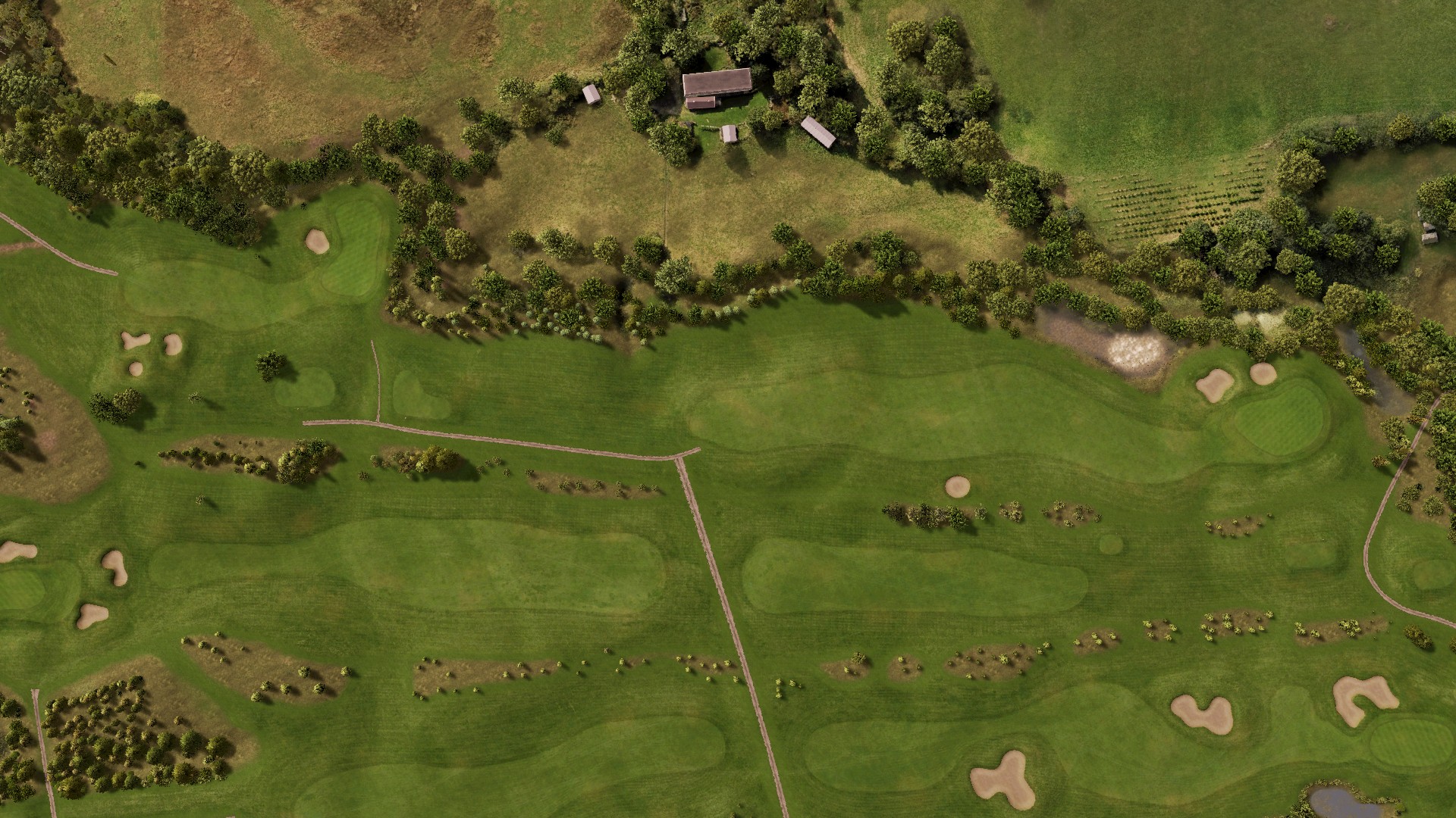 Hole 7 at Hart Common Golf Club