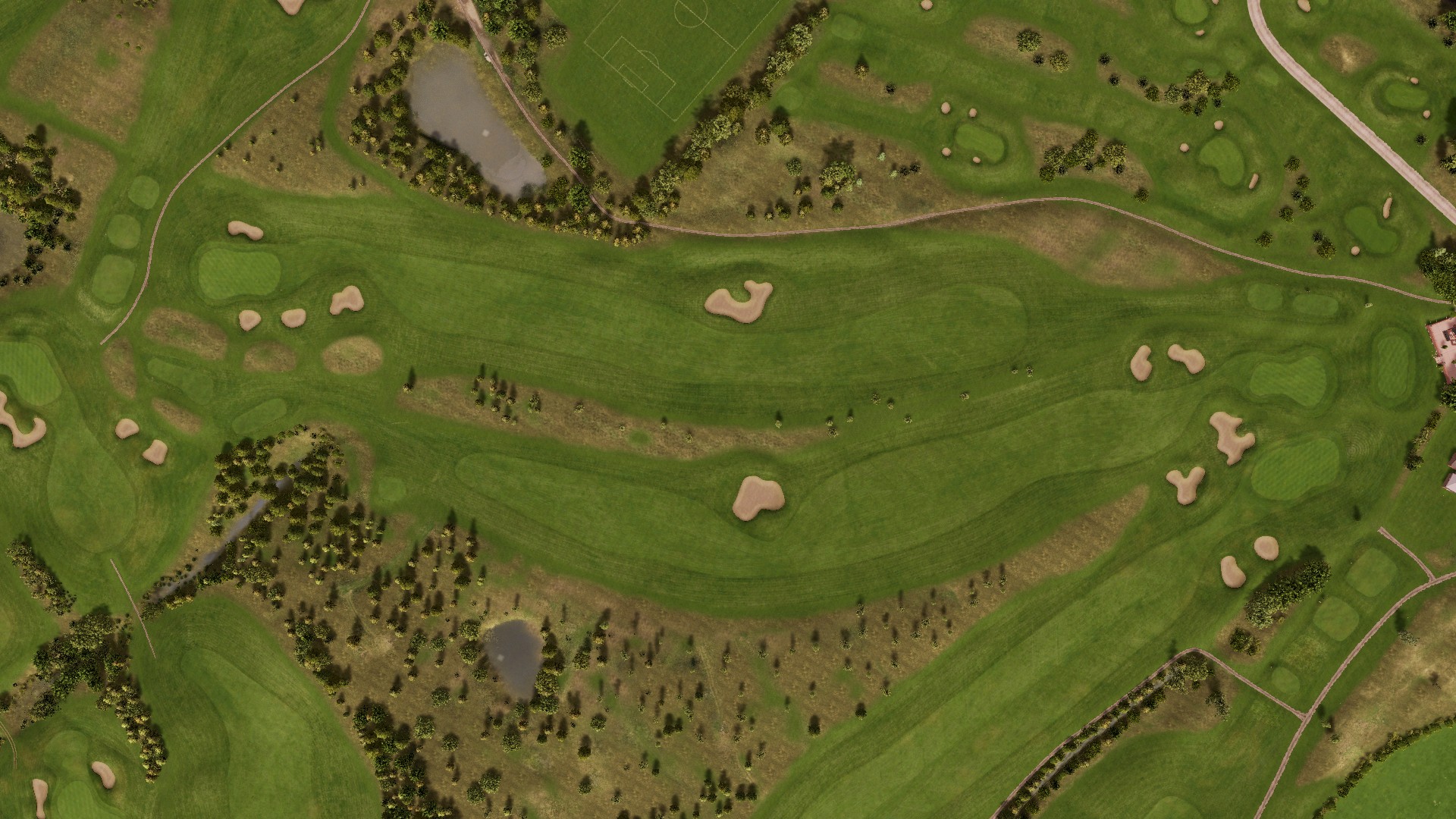 Hole 9 at Hart Common Golf Club