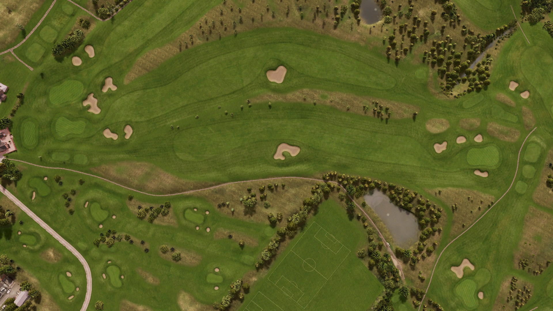 Hole 10 at Hart Common Golf Club