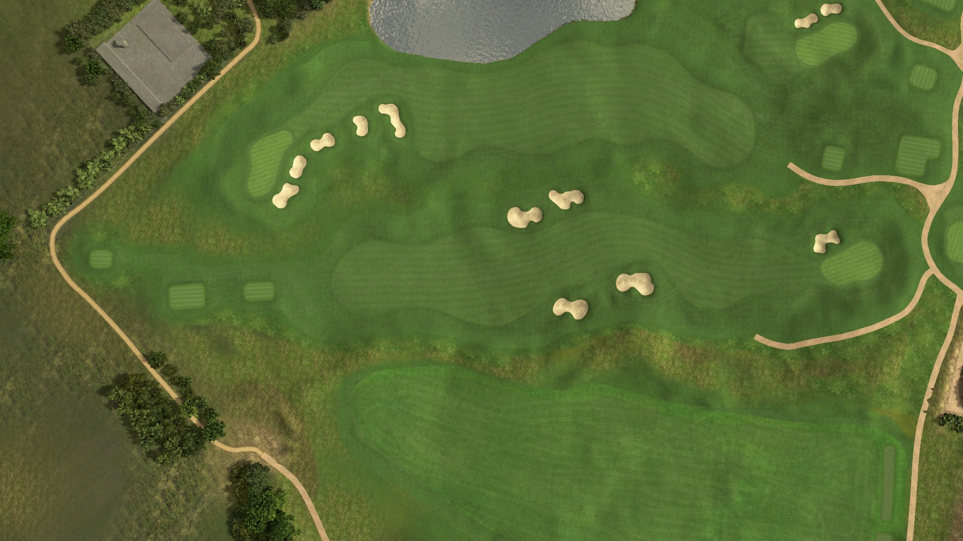 Hole 2 at Hillerød Golf Klub