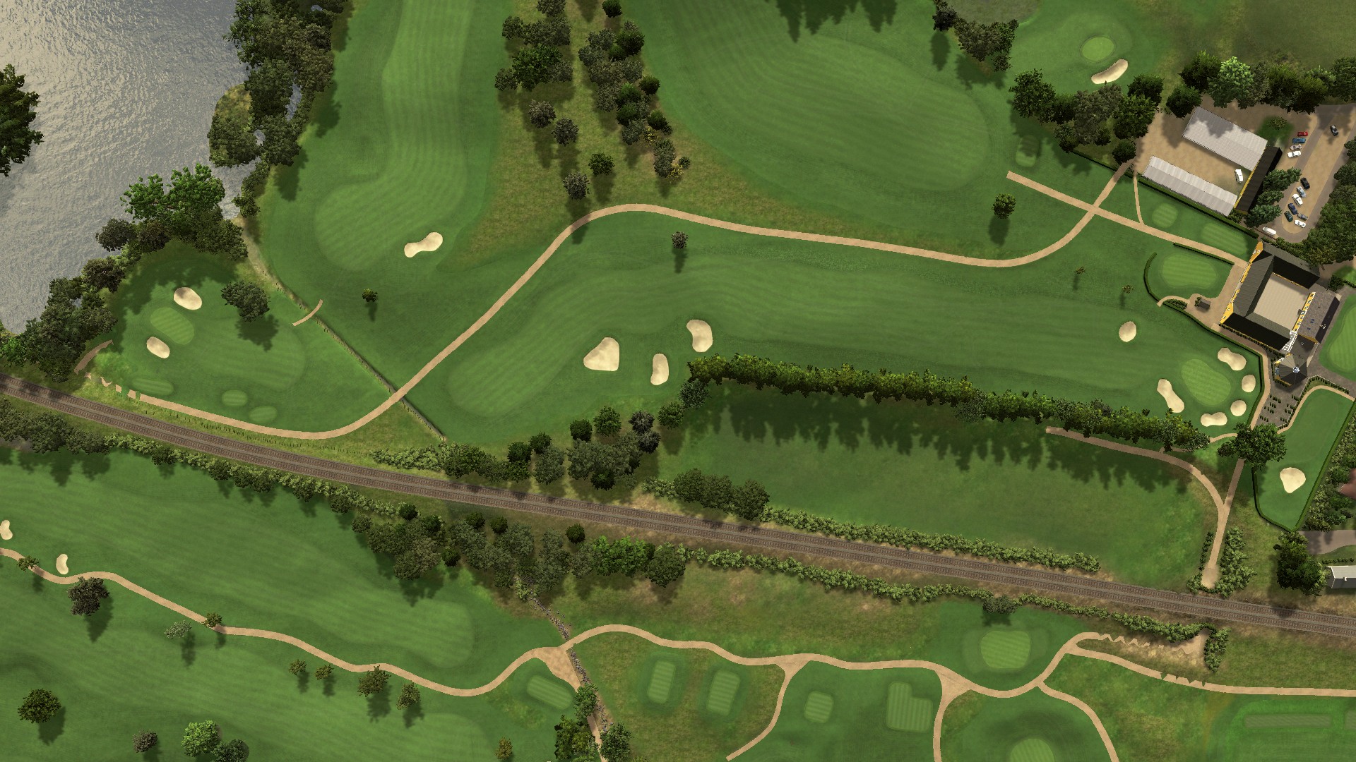 Hole 18 at Hillerød Golf Klub
