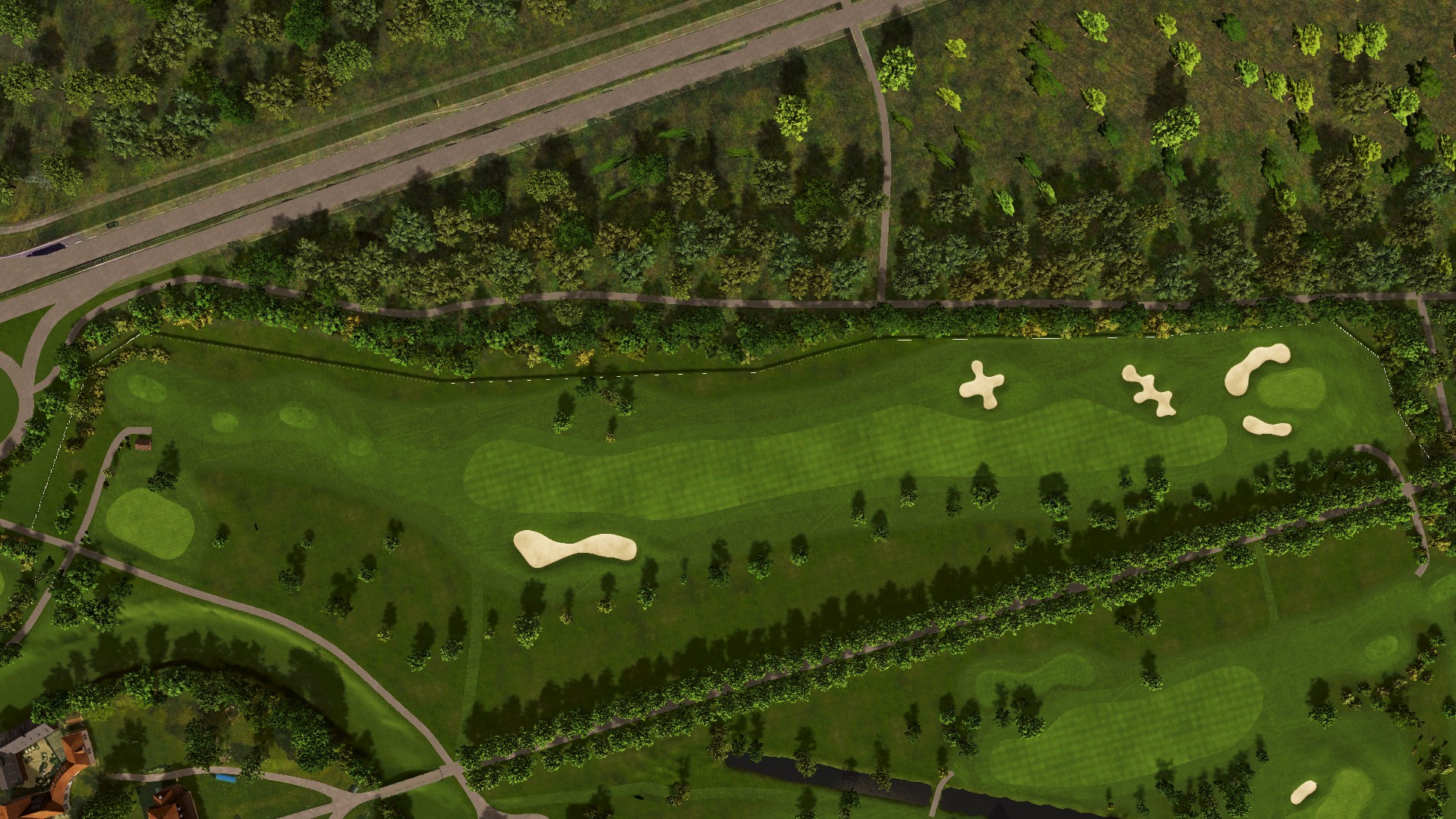 Hole 1 at Hofgut Scheibenhardt Golf Club