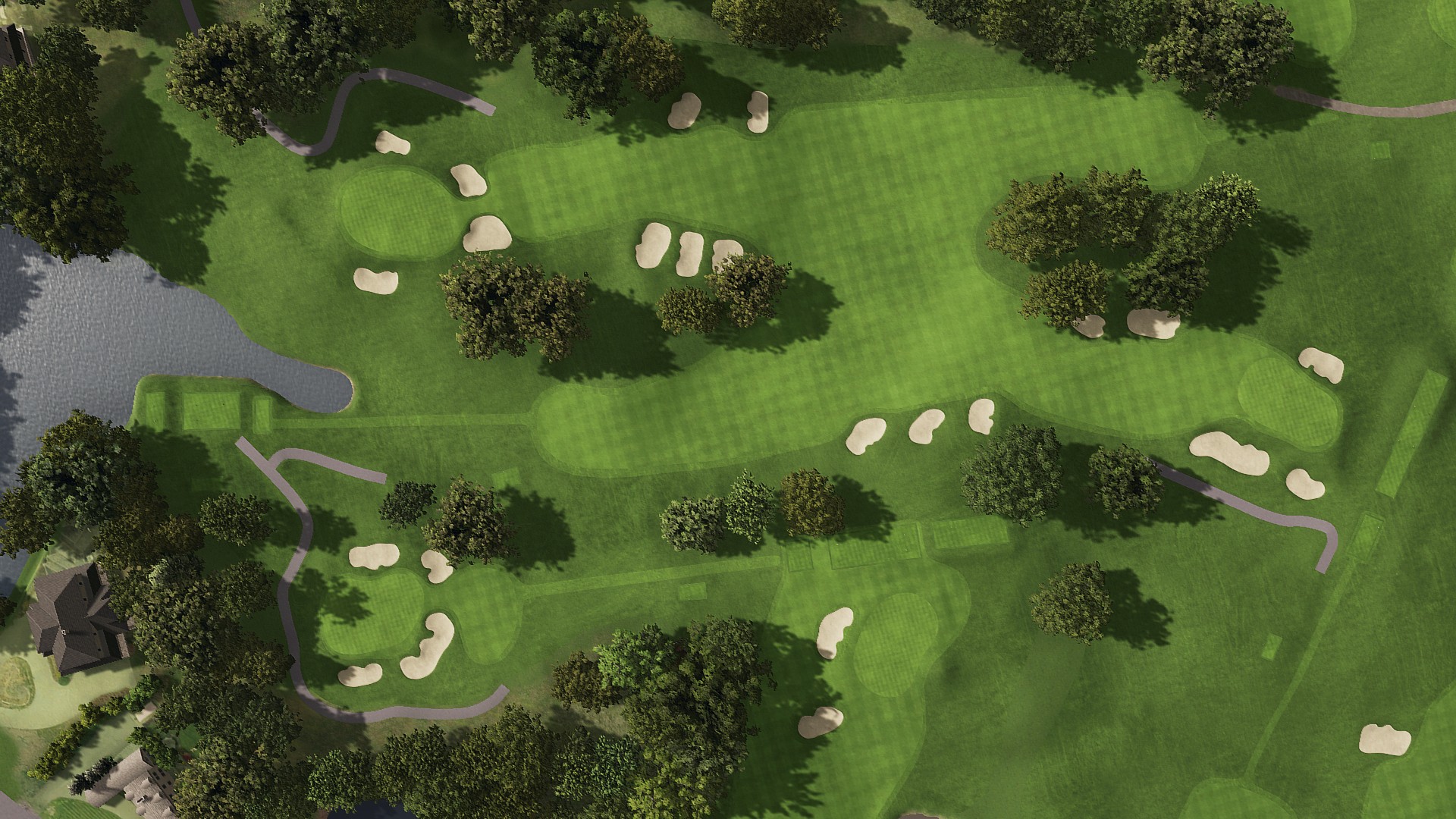 Hole 6 at Interlachen Country Club (Pre-Restoration)
