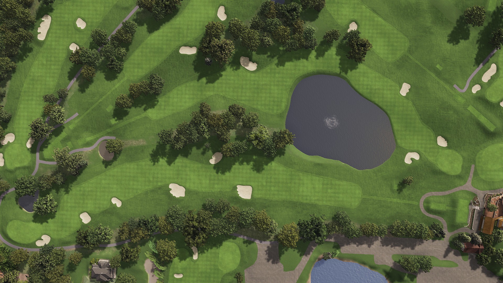 Hole 9 at Interlachen Country Club (Pre-Restoration)