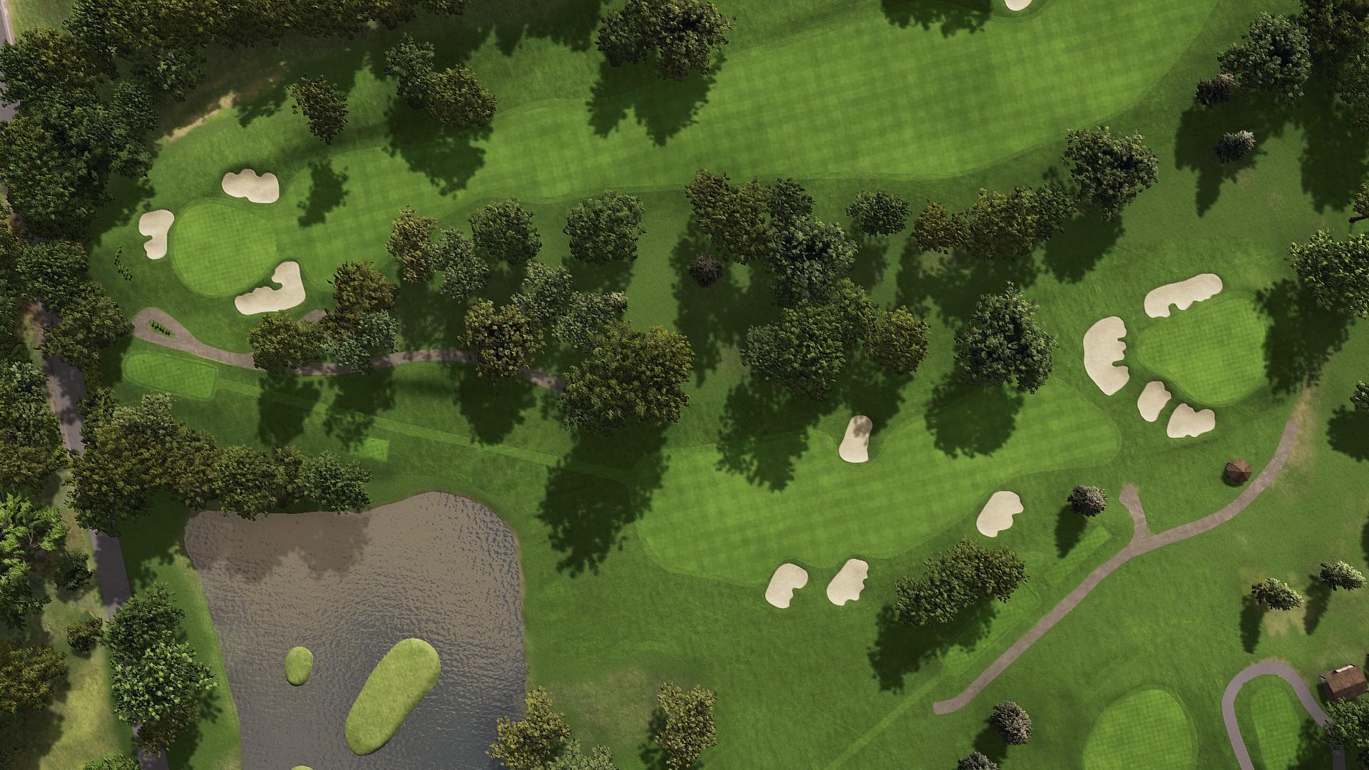 Hole 16 at Interlachen Country Club (Pre-Restoration)