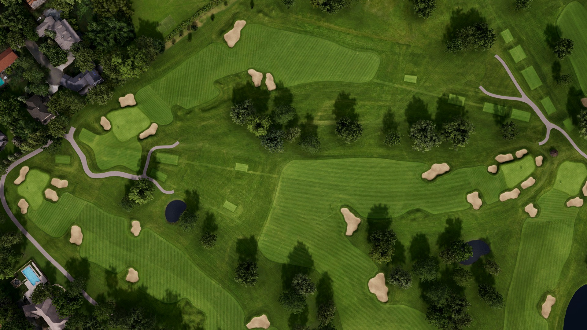 Hole 2 at Interlachen Country Club (Post-Restoration)