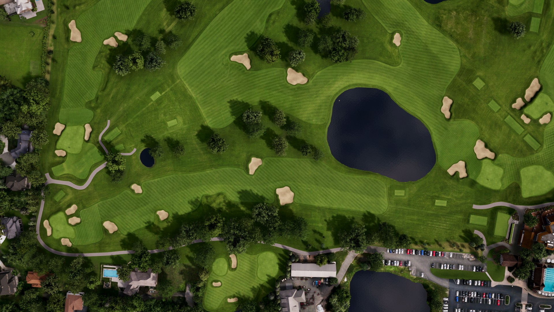 Hole 9 at Interlachen Country Club (Post-Restoration)