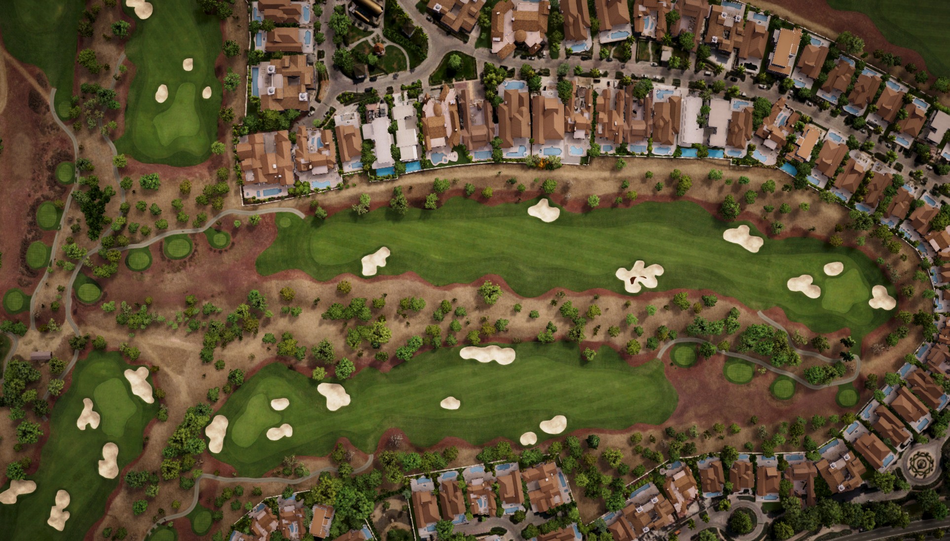 Hole 2 at Jumeirah Golf Estates - Earth Course