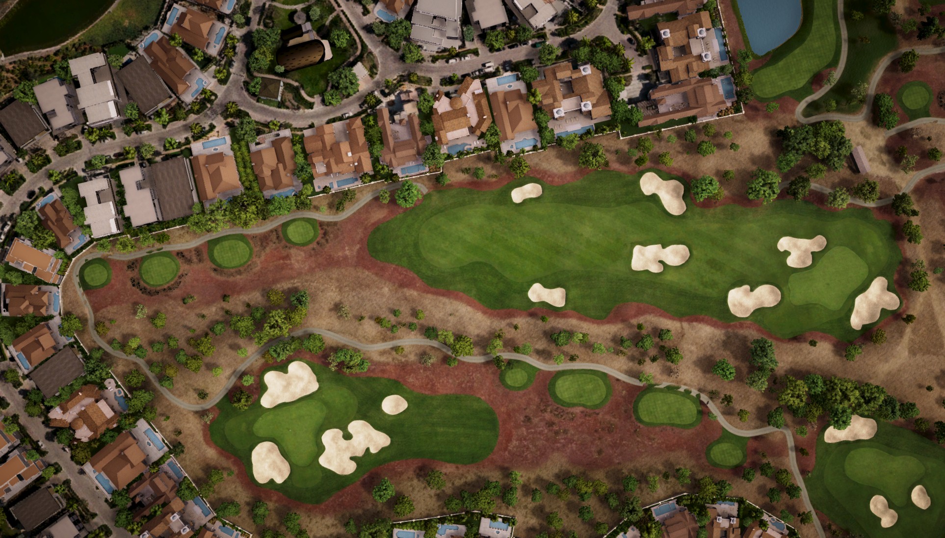 Hole 5 at Jumeirah Golf Estates - Earth Course