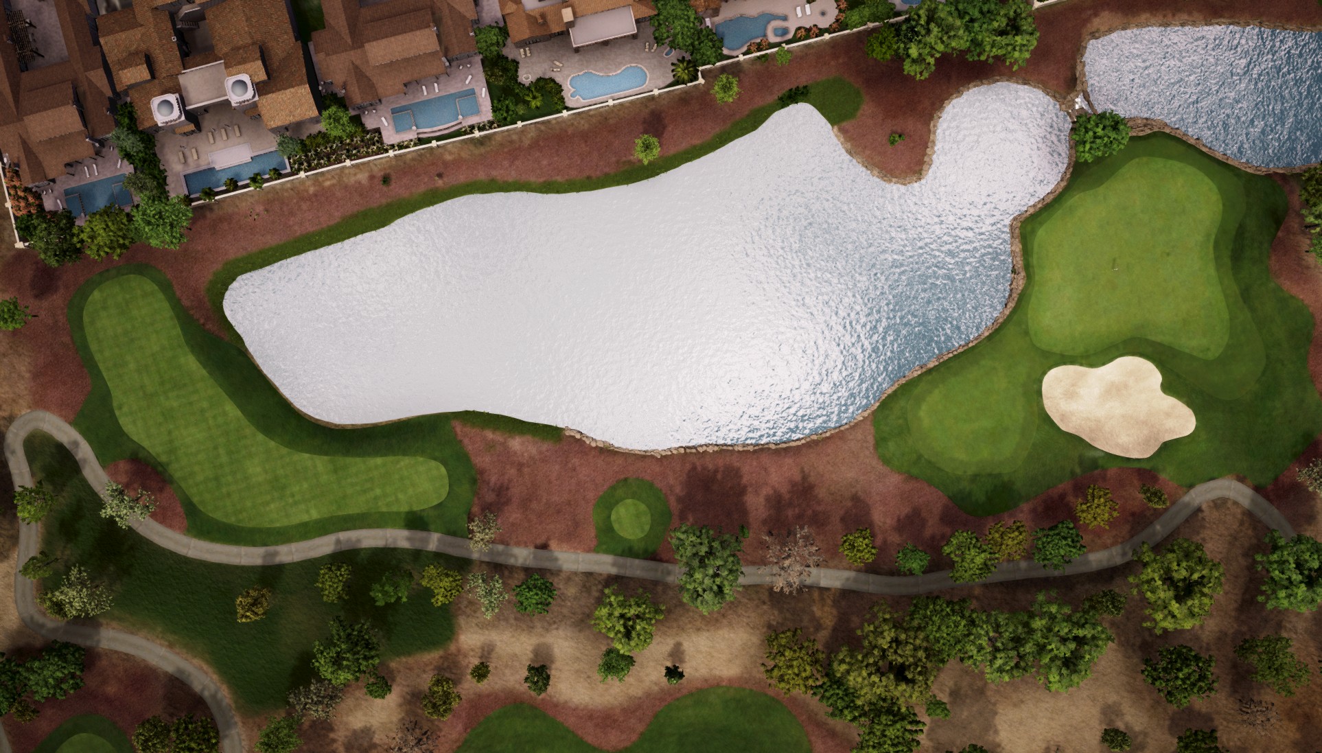 Hole 6 at Jumeirah Golf Estates - Earth Course