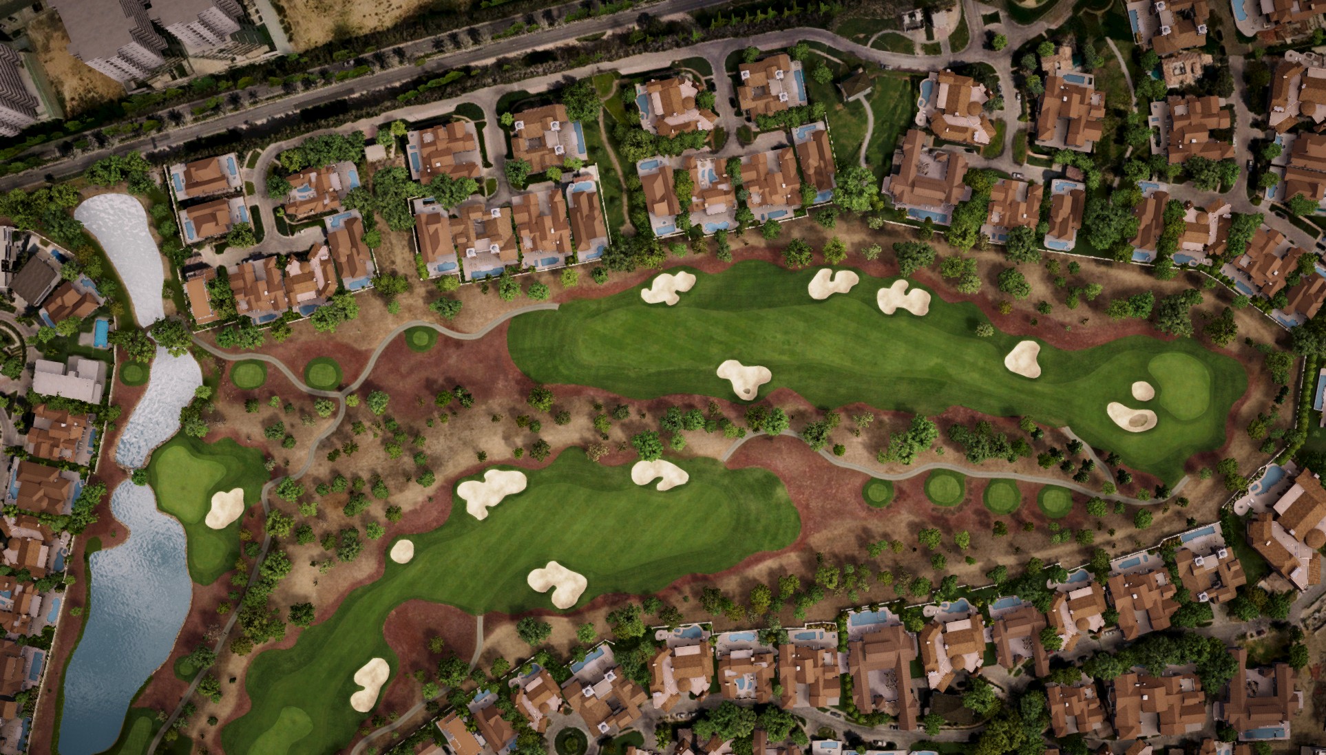Hole 7 at Jumeirah Golf Estates - Earth Course